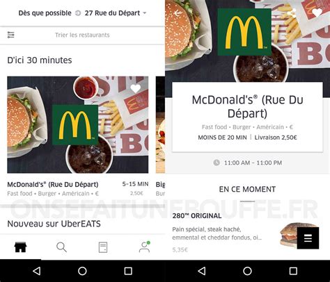mcdo livraison uber eat.